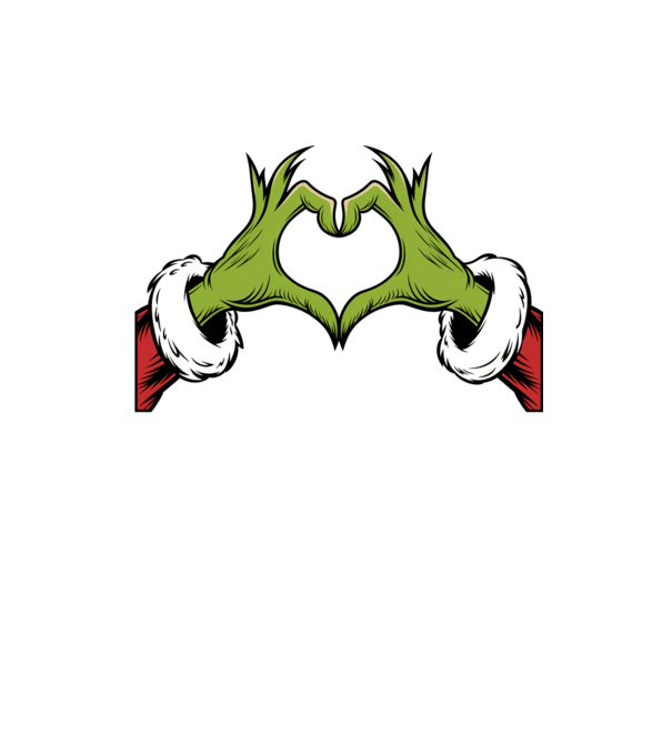 Szeretem a karácsonyi páros pólókat Grinch Fekete pólóra minta homokszín pólón