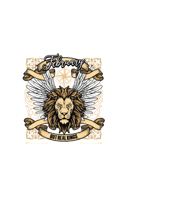 KINGS ARE BORN 2015 - FEBRUÁR minta fehér pólón