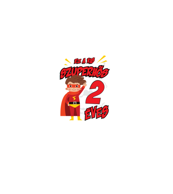 Ez a kis szuperhős 2 éves minta fekete pólón