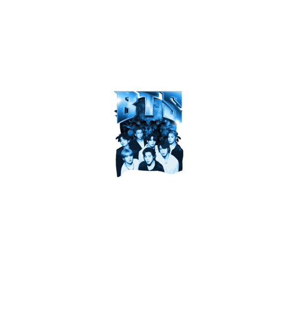 BTS blue minta fekete pólón