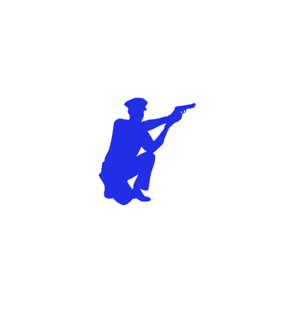 cop minta fehér pólón