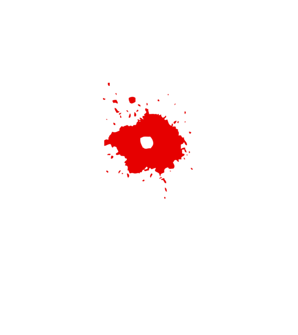 Blood minta fekete pólón