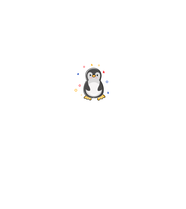 Just a girl who loves Penguins white minta sötétkék pólón