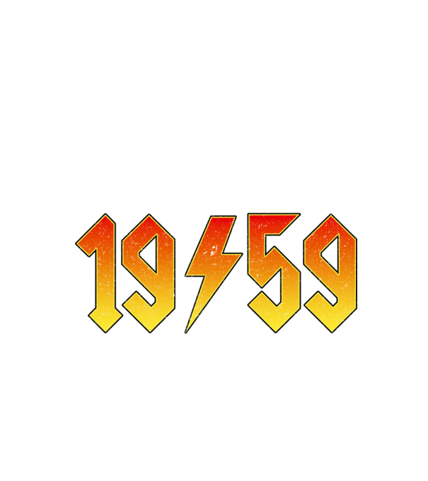 Rock születésnap 1959 Október minta fekete pólón