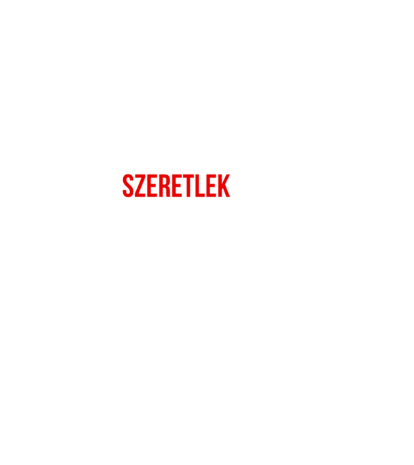 Úgy szeretlek ahogy vagy minta fekete pólón