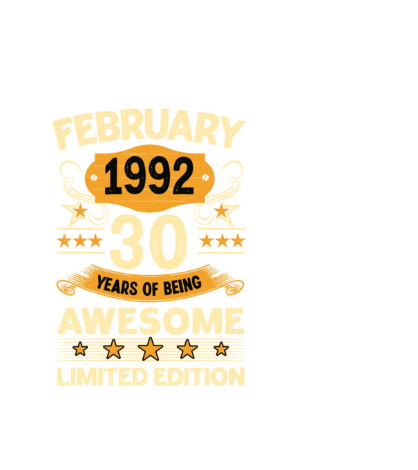 30 years of being limited edition_february minta fehér pólón