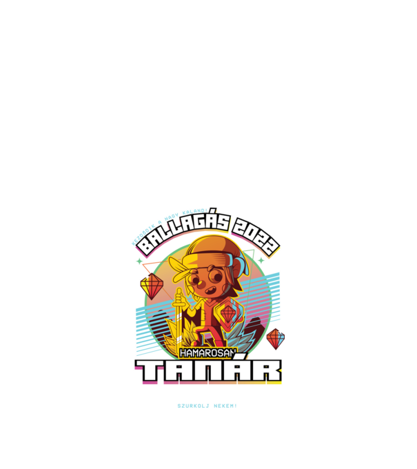 Arcade Jövőbeli szakmás tanár minta fekete pólón