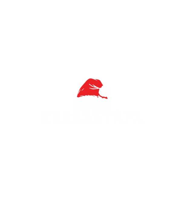 Mikulás sapka Keresztapa minta fekete pólón