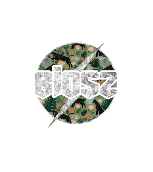 BIOSZ minta fehér pólón