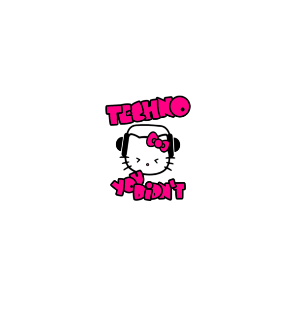 Hello Kitty - Techno You Didn't minta fehér pólón