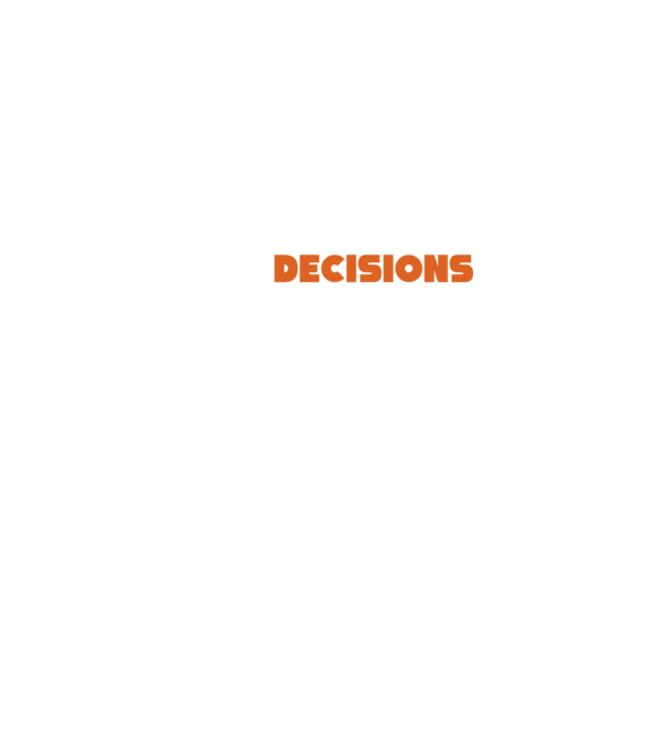 Páros minta I make decisions minta sötétkék pólón