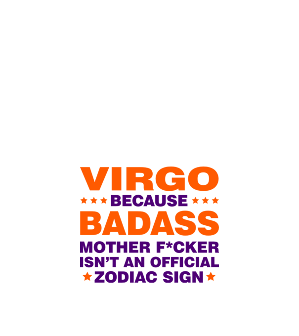 Badass zodiac VIRGO minta fehér pólón