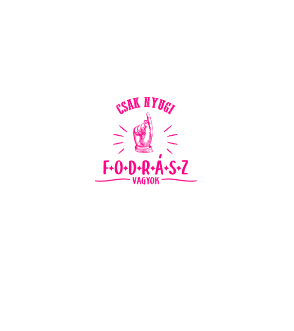 Csak nyugi...fodrász minta fehér pólón