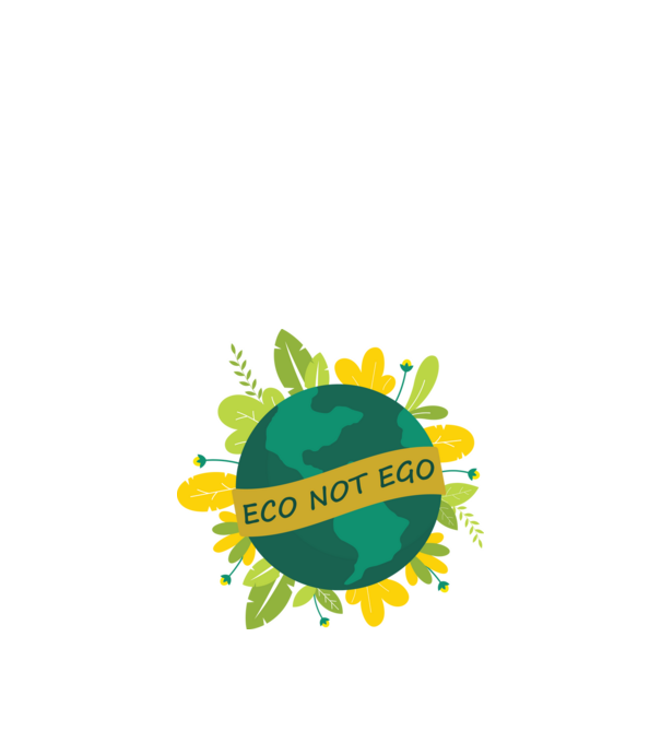 ECO NOT EGO minta fekete pólón