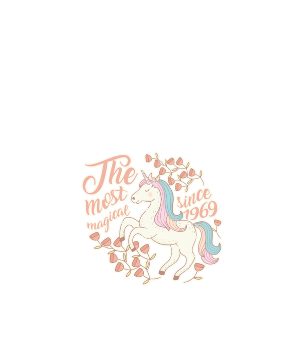 The most magical unicorn 1969 minta homokszín pólón