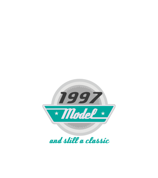 Model and still a classic - 1997 minta sötétkék pólón
