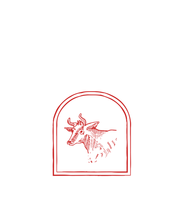 Fesztivál szarvasmarha bogrács minta fekete pólón
