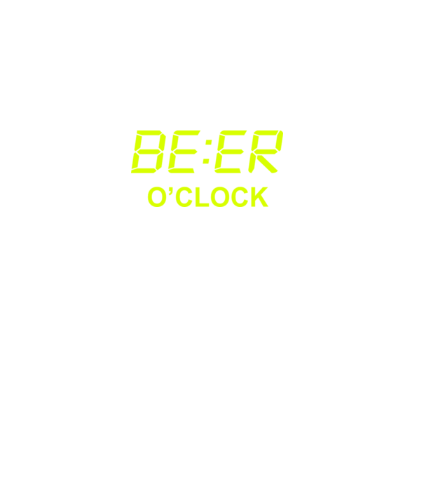 Beer o' clock minta fekete pólón
