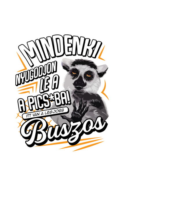 Itt van a legjobb Buszos minta fekete pólón