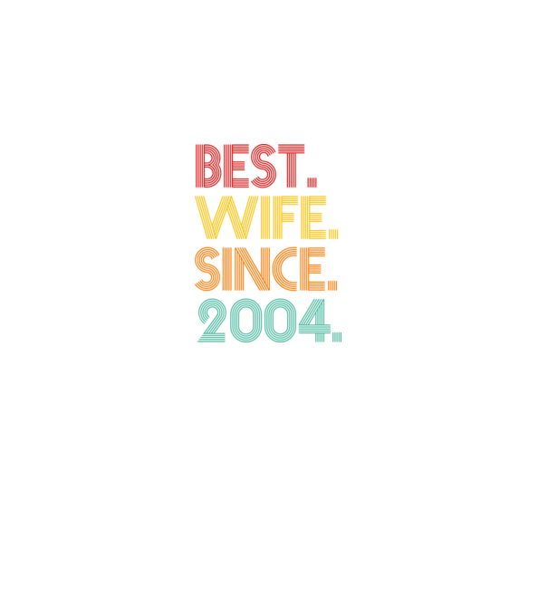 best wife since 2004 retro minta fekete pólón