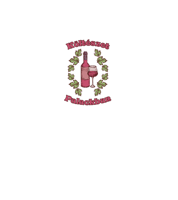 Költészet palackban minta fehér pólón