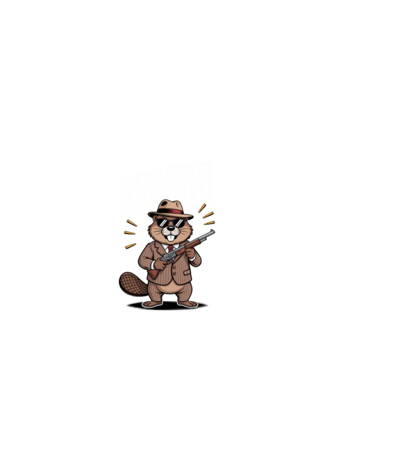 Bobrito Bandito minta fekete pólón