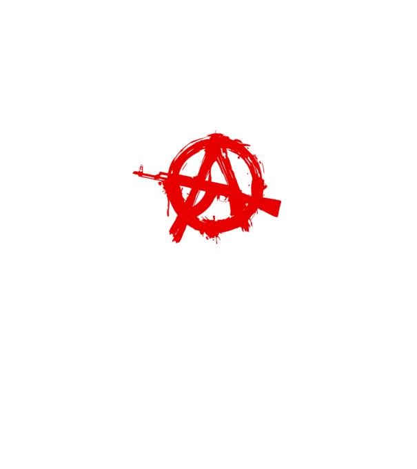 Akanarchy minta szürke pólón
