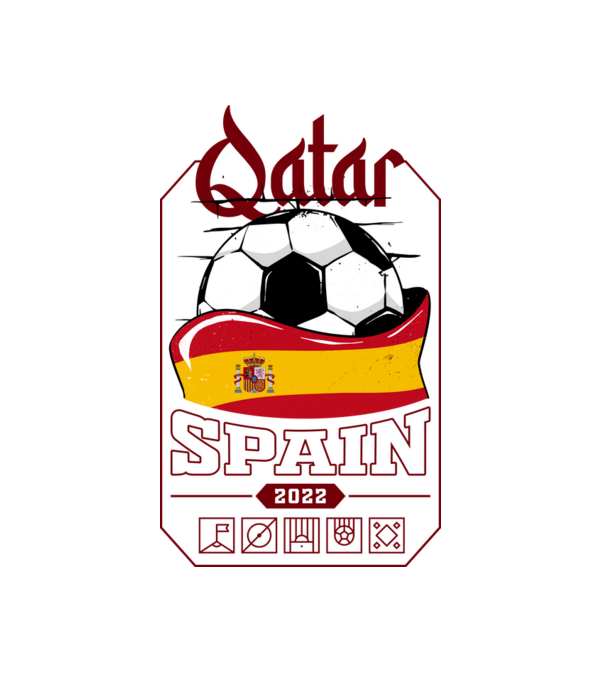 Quatar team spain minta fehér pólón