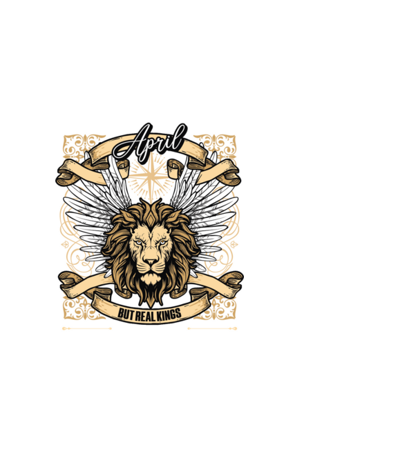 KINGS ARE BORN 2015 - ÁPRILIS minta fehér pólón