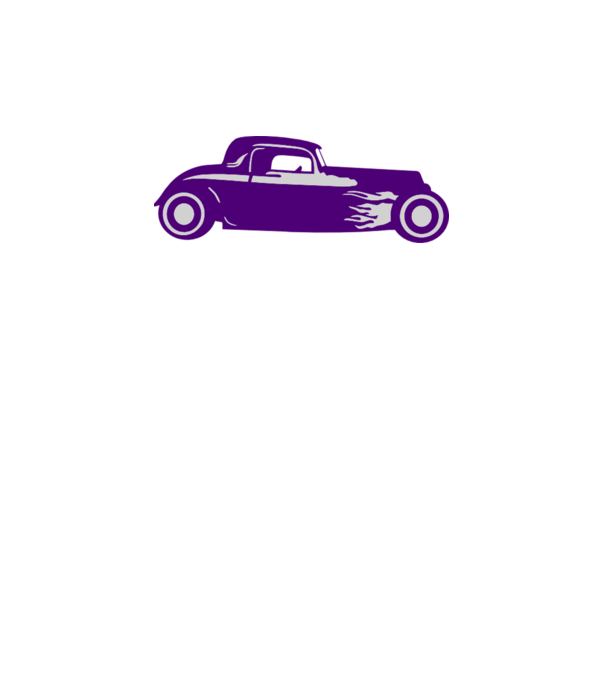 Hot Rod minta szürke pólón