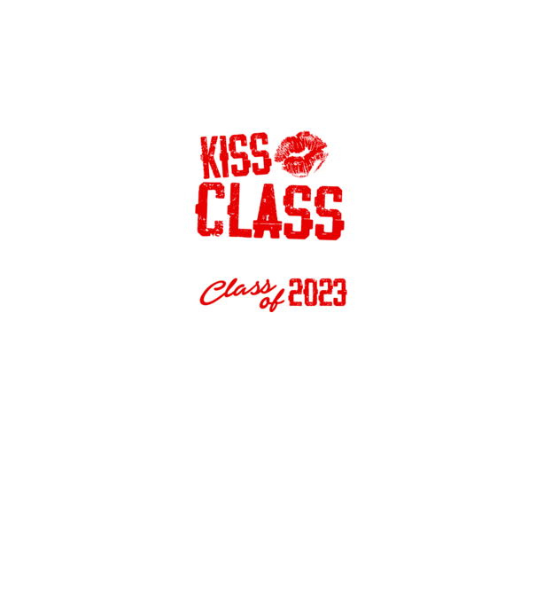 Kiss our Class minta sötétkék pólón