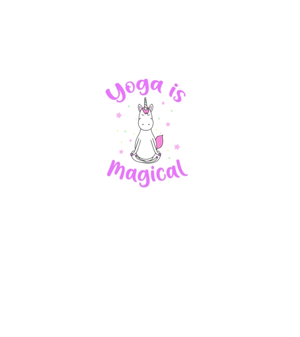 yoga is magical minta fekete pólón