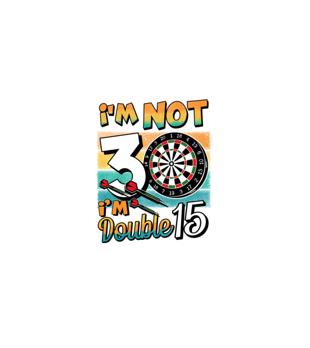Darts Birthday 30 years old minta szürke pólón