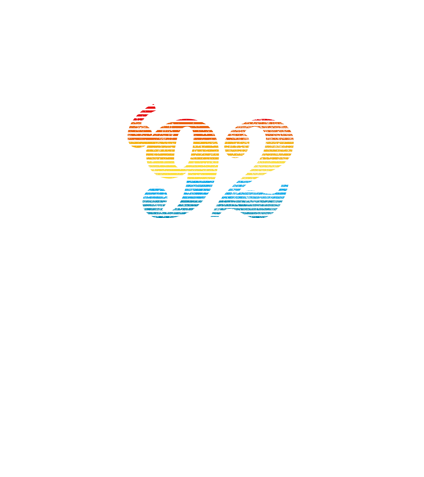 Retro születésnap 1992 minta fekete pólón