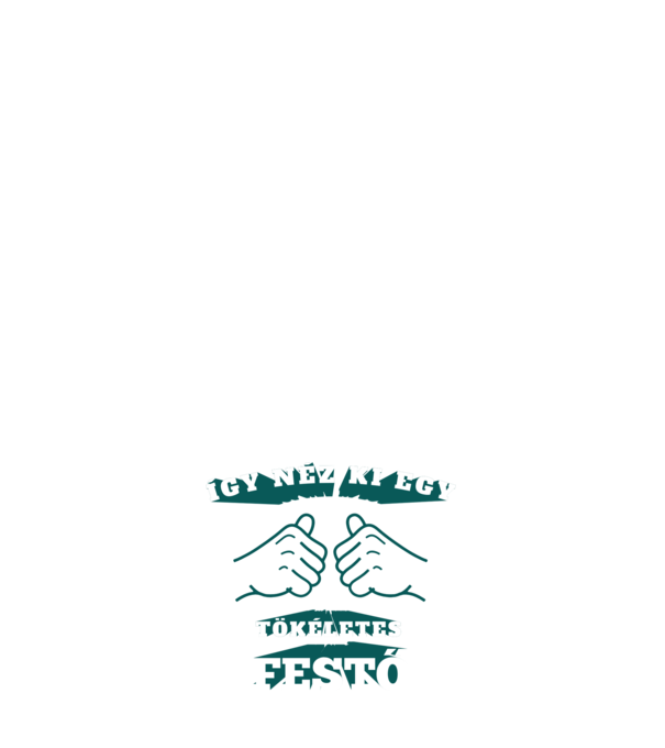 Így néz ki egy tökéletes festő minta sötétkék pólón