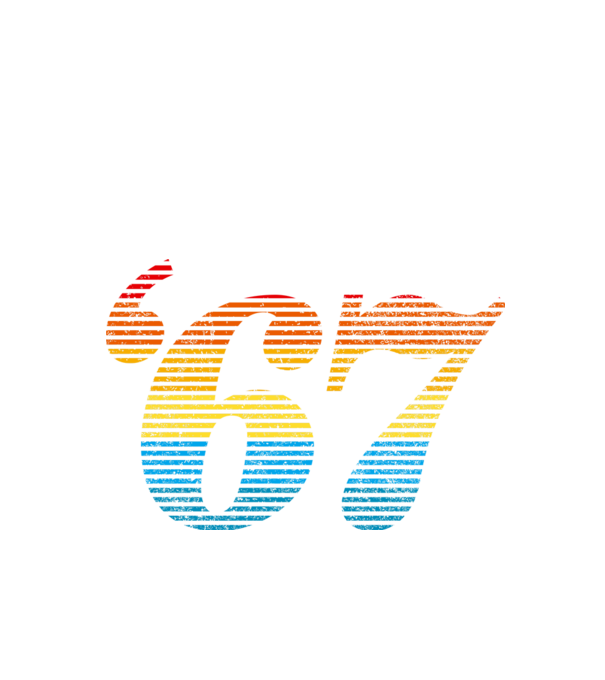 Retro születésnap 1967 minta fehér pólón