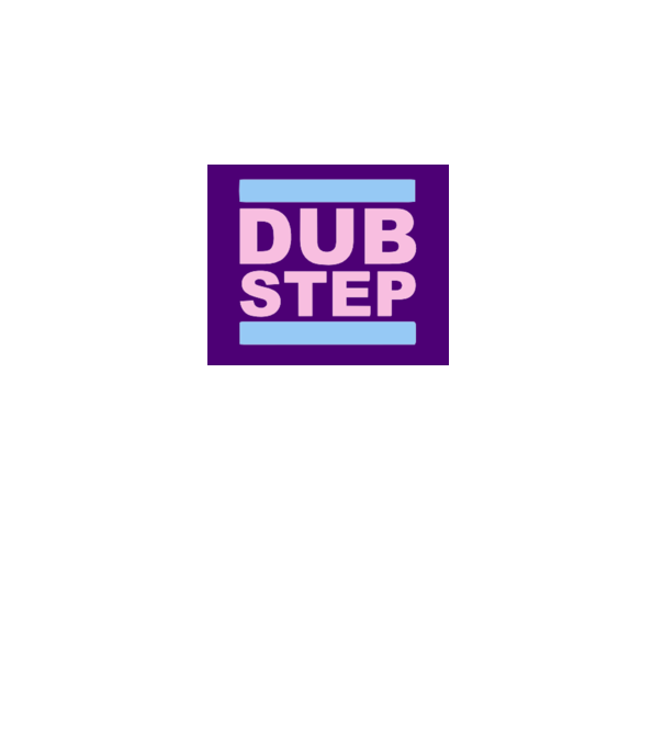 DUB Step minta fehér pólón