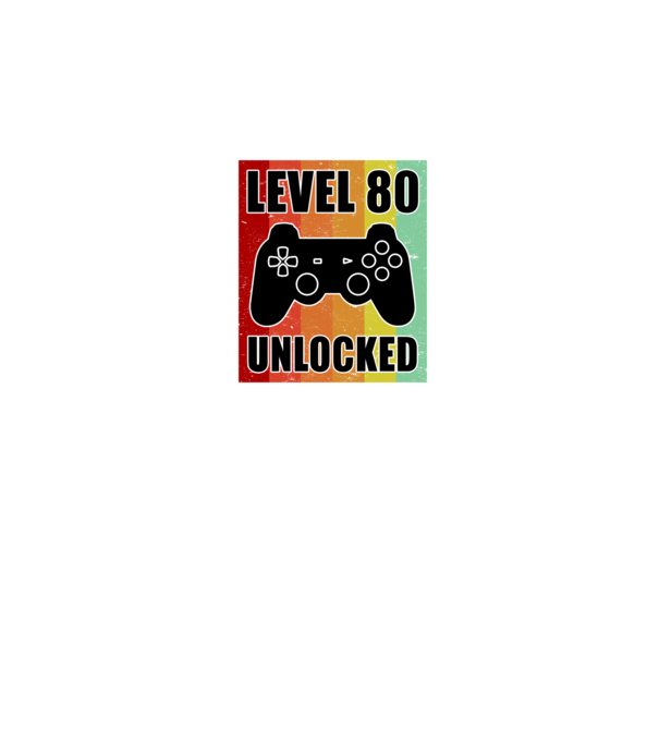 level 80 unlocked retro gamer minta sötétkék pólón