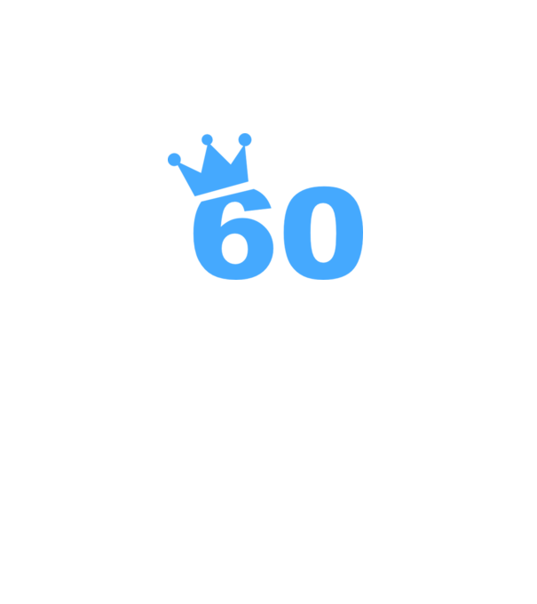 Crown Year - 60 minta sötétszürke pólón