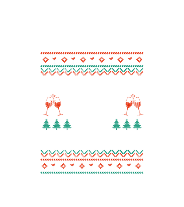 Fueled by wine and christmas minta fehér pólón