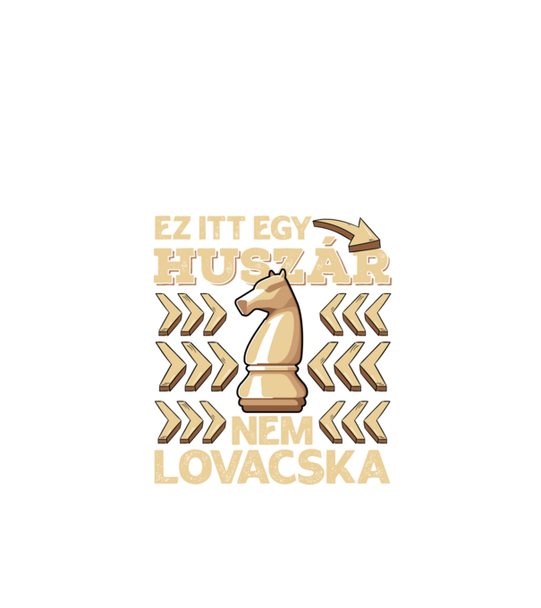 Ez itt egy huszár minta fekete pólón