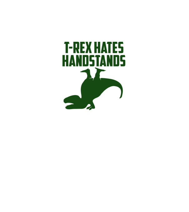 T-REX HANDSTANDS minta fehér pólón