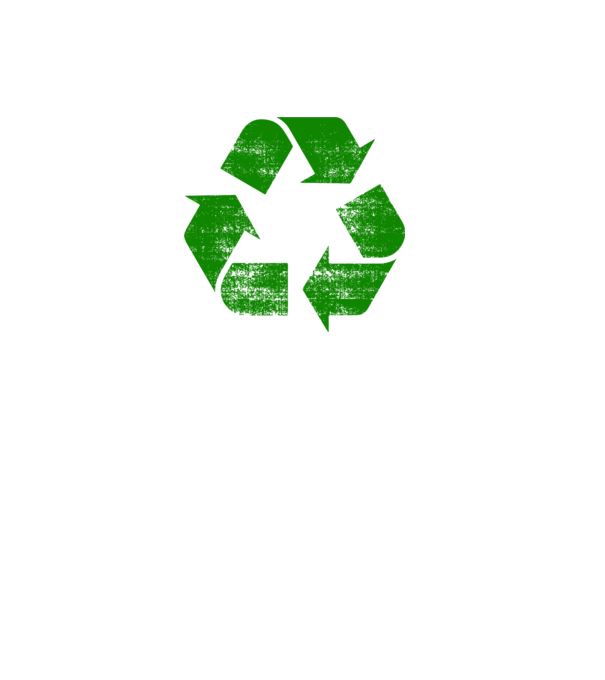 RECYCLE minta fekete pólón