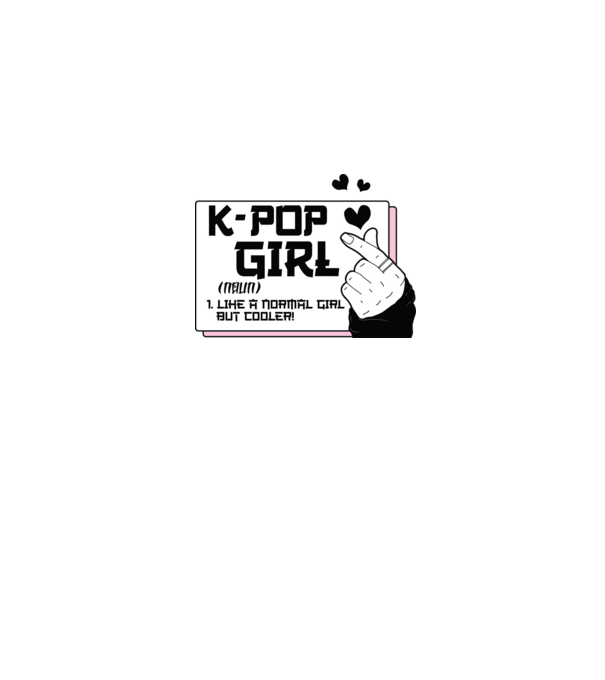 K-POP FANGIRL minta szürke pólón