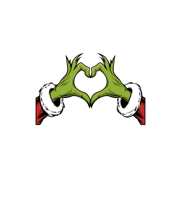 Szeretem a karácsonyi páros pólókat Grinch Fekete pólóra angol minta homokszín pólón