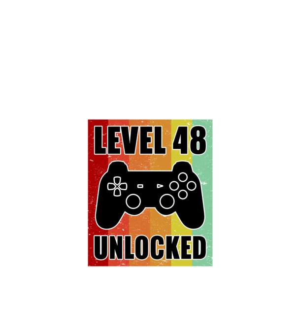 level 48 unlocked retro gamer minta fekete pólón