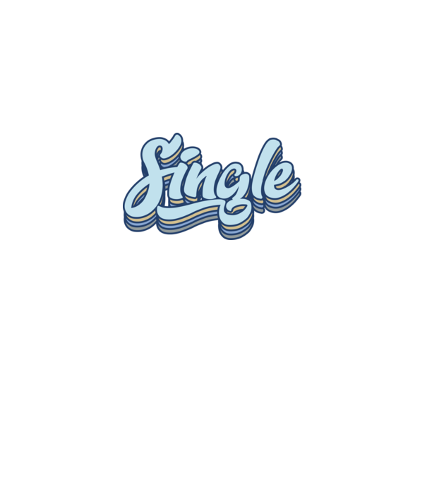 Retro single minta fekete pólón
