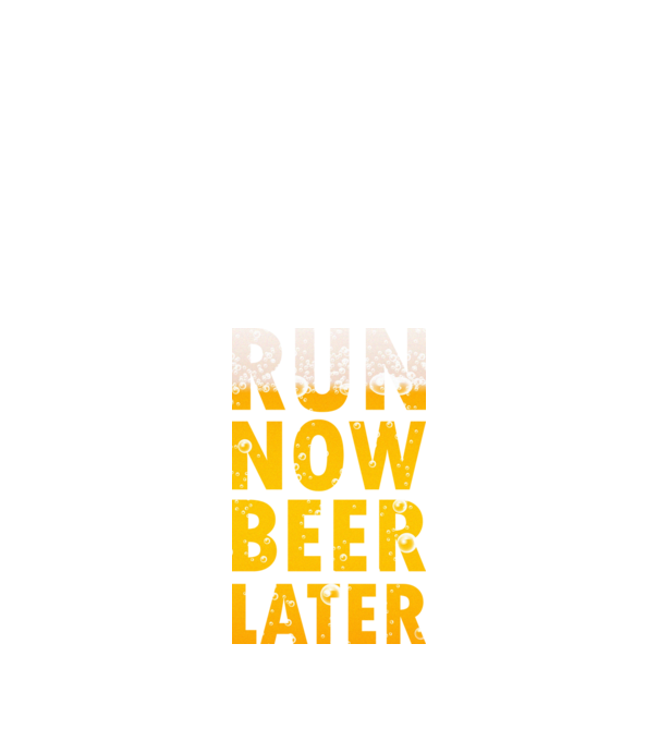Run now beer later minta fekete pólón