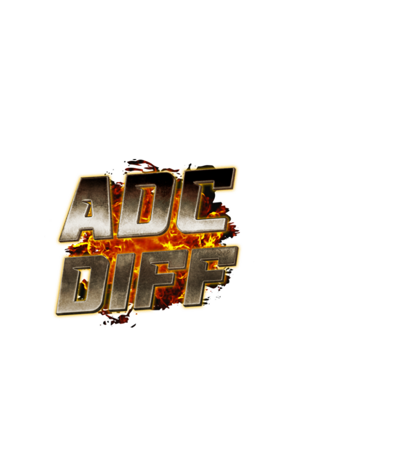 ADC DIFF metalic fire minta fehér pólón