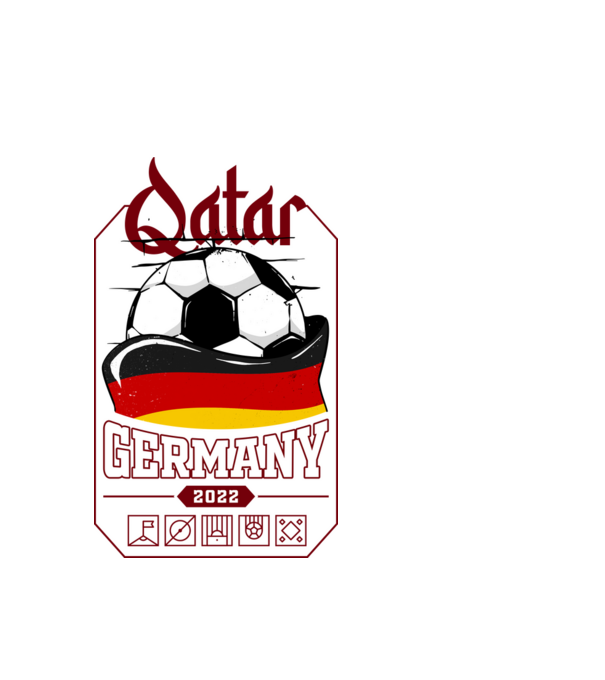 Quatar team germany minta fehér pólón